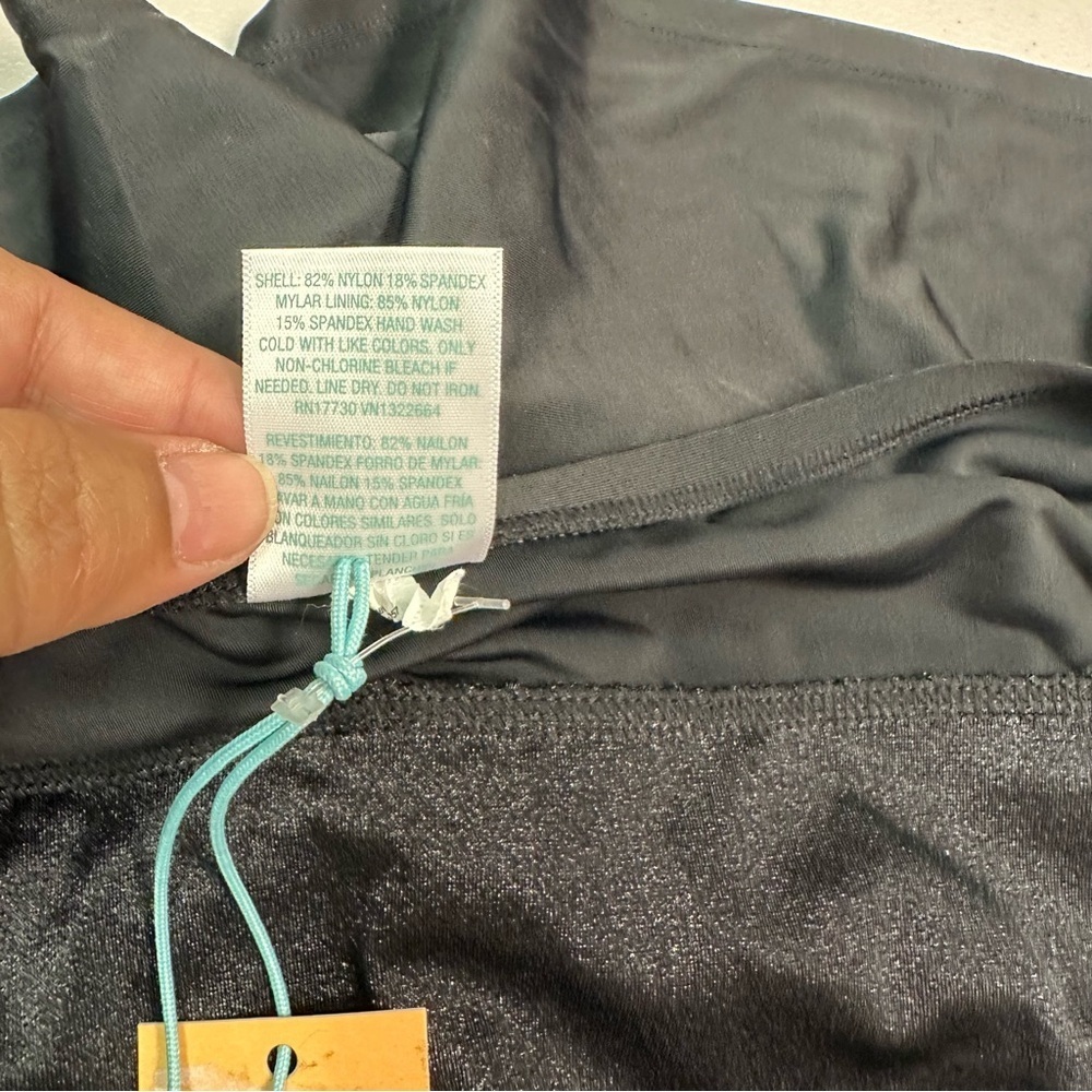 Kona Sol Black Women's Swim Shorts Size 1X - Picture 4 of 5